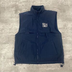 Turfer Mens Blue Full Zip Vest Yale Golf Classic Size Small
